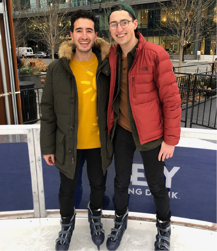 Darius and Tom ice skating
